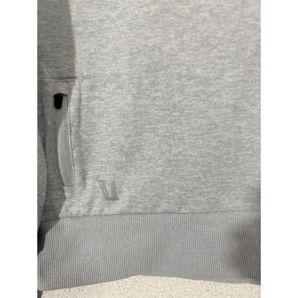 Vuori Ponto Performance Crew Heather Gray Long Sleeve Pullover Mens Size XL